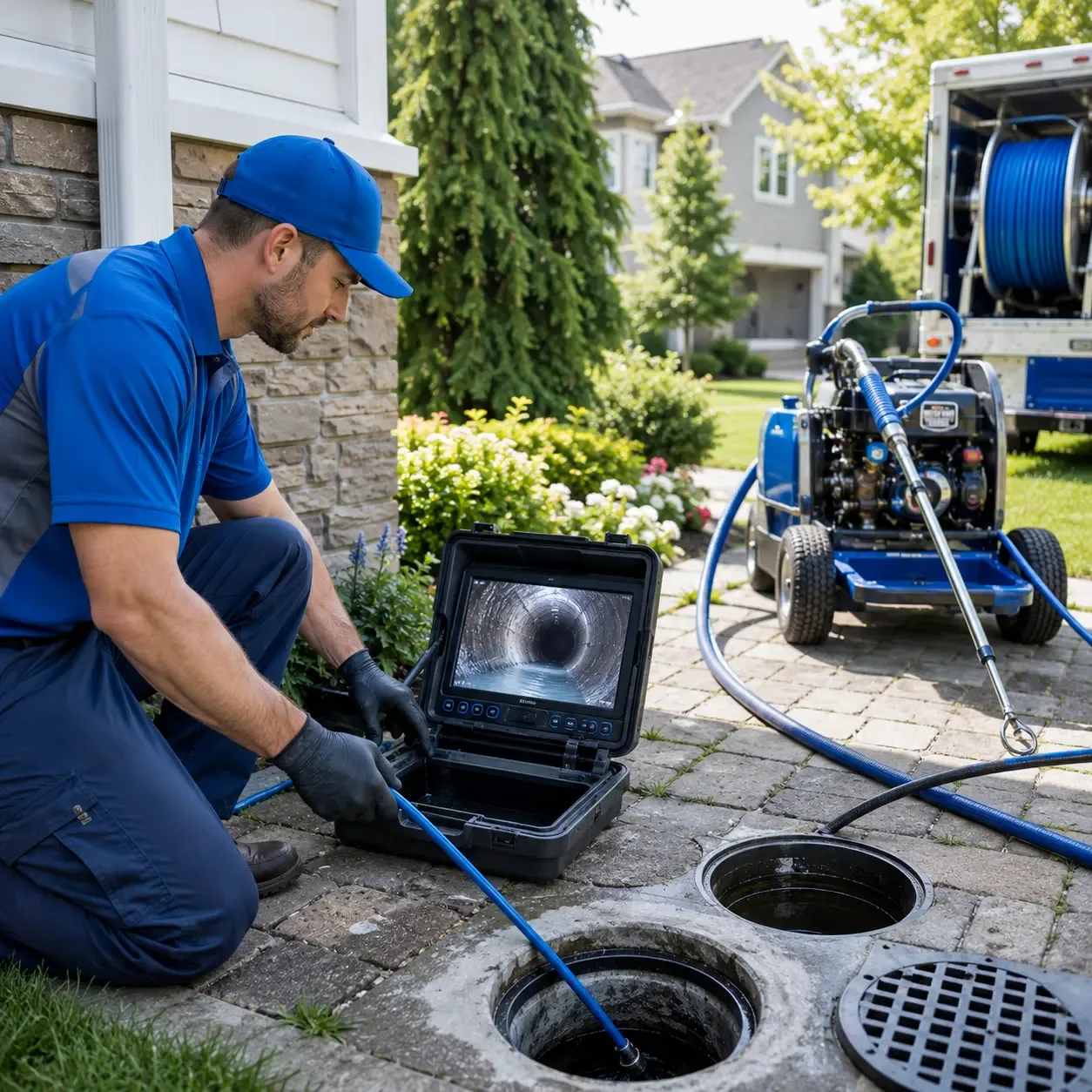 Outdoor drain cleaning professionals serving New Baltimore, MI