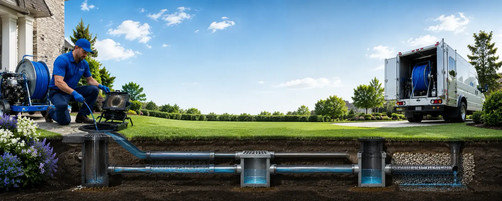 Outdoor drain cleaning information for New Baltimore, MI